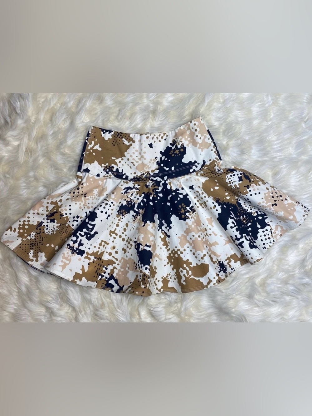 Rag & Bone Ink Blot Camo Flare Mini Skirt | Size 6 | Like New